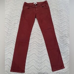 Paige Red Skyline Skinny Jeans